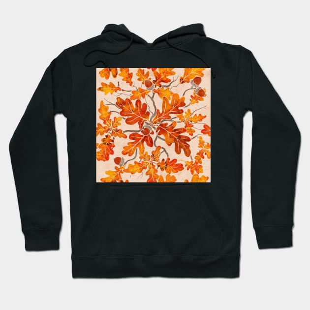 Fall Oak Branches Hoodie by maggiehenryart